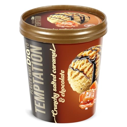 Tarrina helado crunchy salted caramel y chocolate Dia Temptation 350 g