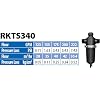 RKTS340 T Screen Filter, 120 Mesh, 175 GPM, 3