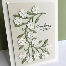 Lapoo Flowers Cutting Die for Scrapbooking - Durable Metal Cutting Die for DIY Scrapbook Photo Album Decorative Paper Card, Metal Card Making Supplies Daisy Cherry Blossoms 4.3 x 3 in