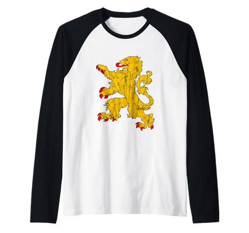 Netherlands Dutch Lion Nederland Holland Raglan Baseball Tee