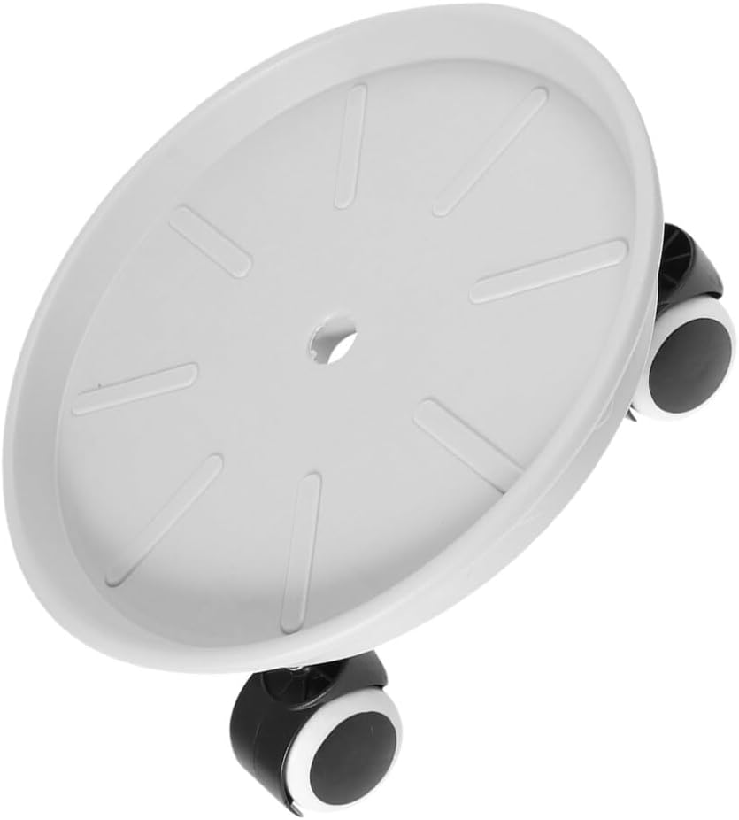 BESPORTBLE Rolling Plant Stand Wheels Material Plant Tray Drainage System Base for Use Easy to Move Flower Pot Holder