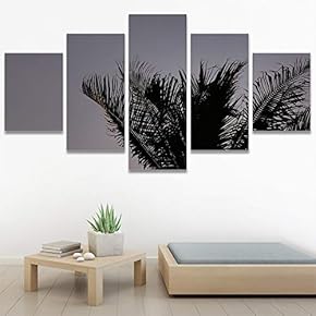 SIGNWIN 5 Panel Canvas Wall Art Multicolor Nature...