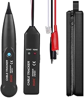 BSIDE FWT21 Telephone Wire Tracker RJ11 Cable Tracer Tester Line Finder Tone Generator Continuity Checking with Carrying Bag