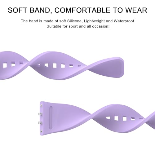 Image of Tobfit Strap Compatible for Samsung Galaxy Fit 3 (Watch Not Included), Flexible Premium Adjustable Watch Band for Galaxy Fit3 2024 SM-R390 Men & Women
