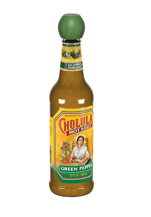 Cholula Green Pepper Hot Sauce, Vegan, 12 Fluid Ounces (Pack Of 12)