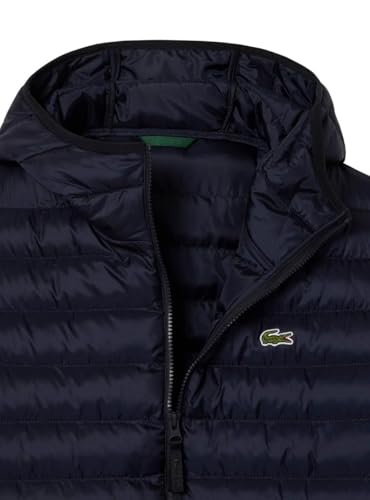 Image of Lacoste mens Quilted Hooded Puffed Jacket