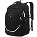 Mochila Portatil Mochilas Hombre Grande Aprobado TSA Mochila Portatil 17 Pulgadas Mochilas Escolares con Puerto USB Mochila Mujer Antirrobo del Viaje Casual Negocio Trabajo - Negro