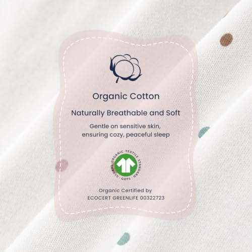 Image of Unisex Sleeping Bag for Babies and Toddlers 1.0 Tog Sleep Sack 0-6 Months, Newborn Sleep Sack, Wearable Blanket Baby, One Piece Long Sleeves, Gifts for Baby