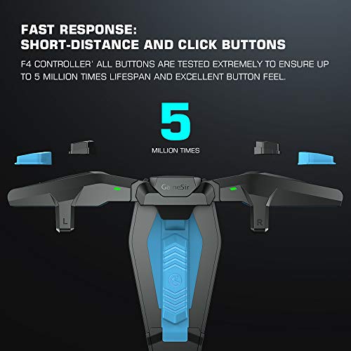 GameSir Mobile Game Controller F4 Falcon, Zero Latency Folda   ble Mobile Trigger, Plug and Play Gaming Trigger for Pubg, Knives Out, Rules of Survival, Call of Duty for Android and iOS Phone