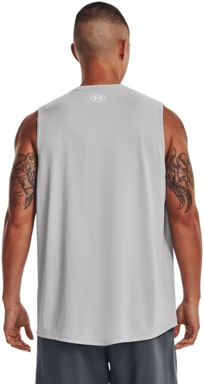 Under Armour Men's Team Tech Sleeveless Shirt LG Mod Gray