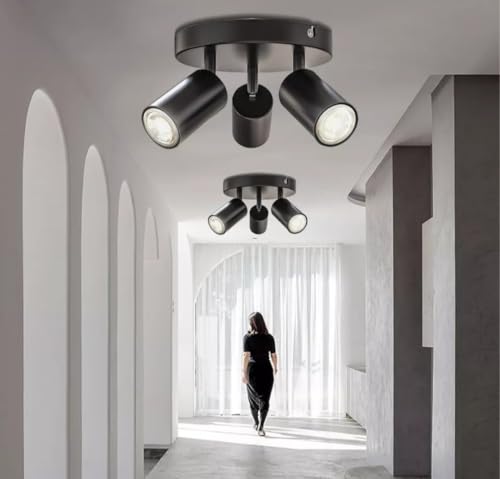 Avize, Üçlü Metal LED Plofonyer LED Spot Günışığı LED Ampullü Tek Fiyatıdır MYL002999