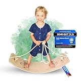 🛡️ Natürliche Sicherheit: Unser Balance Board aus ausgewähltem Buchenholz ist mit einem gravierten Anti-Rutsch-Logo versehen, das für sicheren Halt sorgt, ohne geklebte und lösliche Fußfelder. Die abgerundeten Kanten und die spezielle Auflage in Bänkchenstellung schützen Ihr Kind und Ihren Bodenbelag. Der Klemmschutz schützt kleine Finger und Zehen.