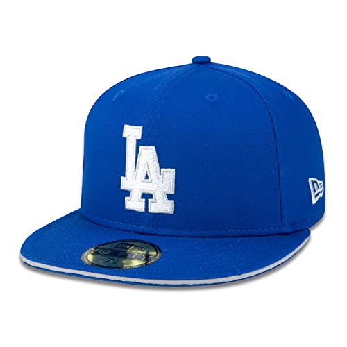 Bone New Era 59FIFTY MLB Los Angeles Dodgers Core Aba Reta Azul