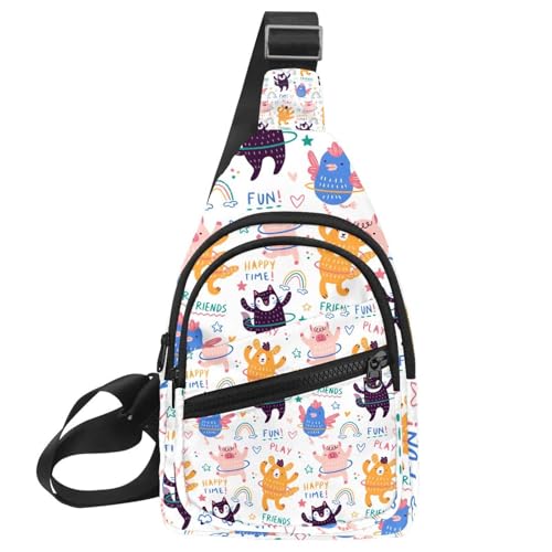 Bolso bandolera de animales Hula Hoops para hombre y mujer de 30x18x4cm