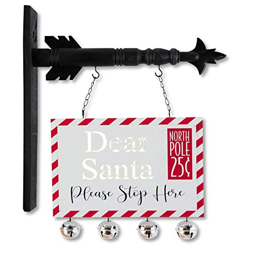 Flèches carte postale LED Noël K&K Interiors 33cm lot de rechange décoration rouge blanche