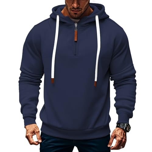 Sweat à capuche homme avec cordon de serrage aux finitions soignées