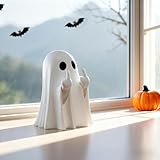 Batorisy Halloween Ghost Figurine - Halloween Decor Indoor, Cute Finger Ghost Ornaments, Spooky Ghost Decorations, Funny Coffee Table Centerpieces, Home Office Decor