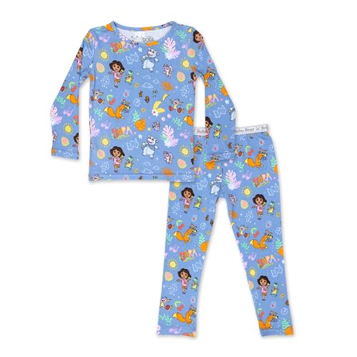 Bellabu Bear Dora Rayon from Bamboo Two-Piece Pajamas for Boys & Girls