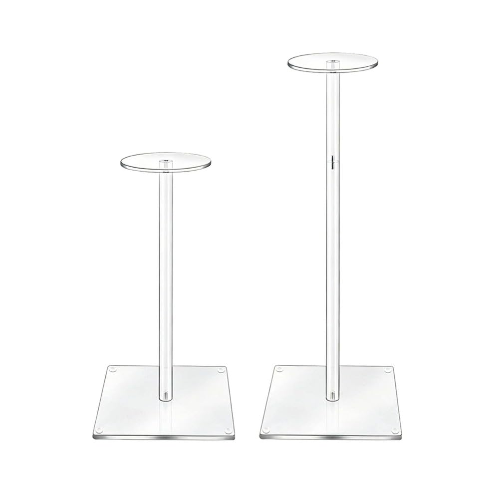 Aundhegrtt Clear Acrylic Hat Stand Hat Holder Rack Decorative Hat Display Stand with Pedestal and Base Home Decor