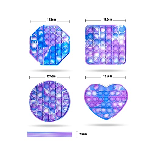 Pop It Brinquedos pais-filhos para Colorido adultos e crianças - Brinquedo Sensorial Anti Stress e A