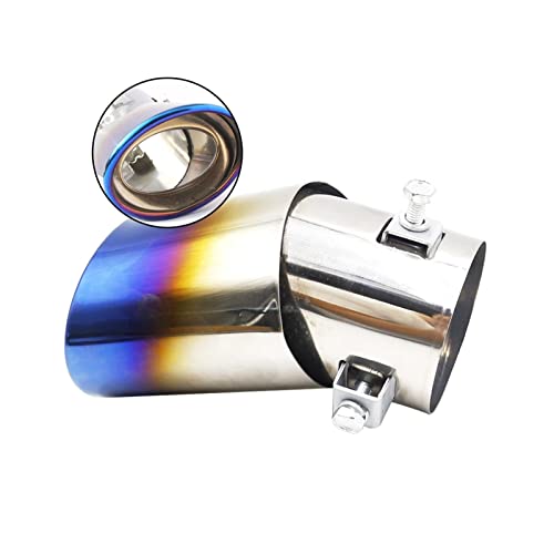 Universal Car Muffler Tip Round Stainless Steel Pipe Chrome Tail Muffler Tip Pipe Car Accessories Mu