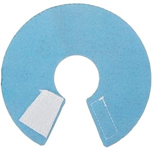 Veemoon Bird Anti-bite Collar for Parrots Blue Medium, Neck Protector Collar, Bird Health Supplies