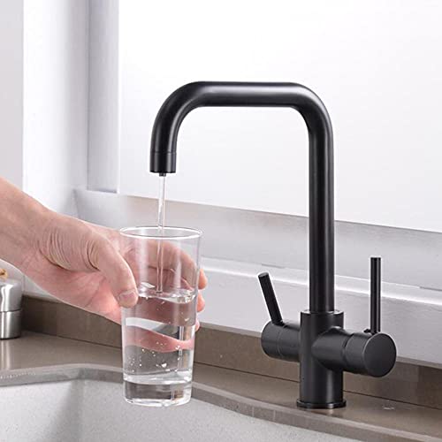 Grifo de cocina de 3 vías con rotación y agua potable