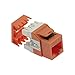 Cat.6 RJ45 110 Type 180Â° Keystone Jack Orange