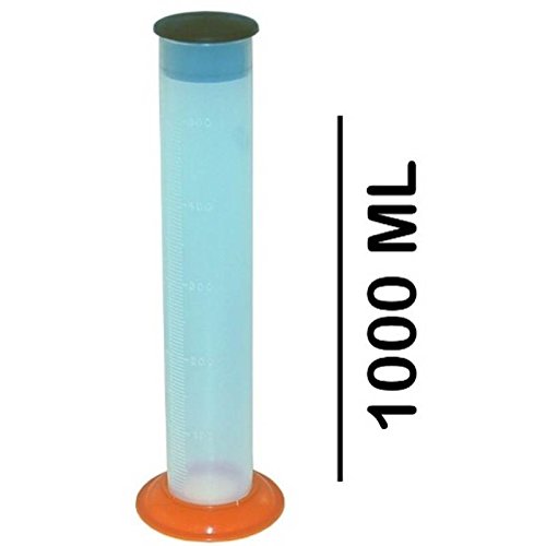 one by Camamoto cod. 77622011C dosatore olio motore con coperchio capienza 1000 ML miscela motori 2T 2 tempi misurino fai da te ideale per giardinaggio
