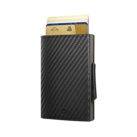 Ögon Smart Wallets - Cascade Slim Wallet - Cartera automática de Aluminio y Piel Cover