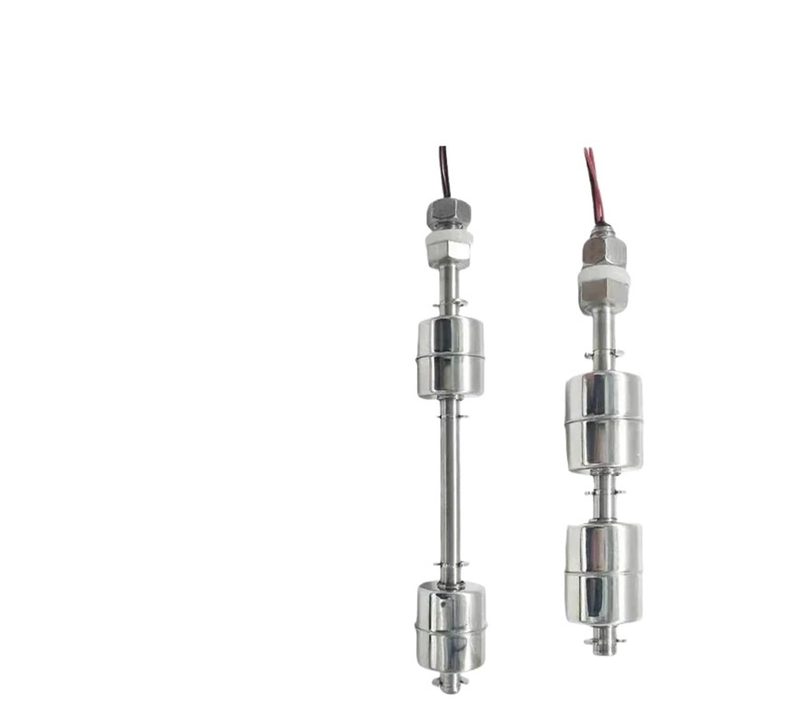 Interruptor de flotador de acero inoxidable Interruptor de flotador de bola con ajuste de nivel de agua, sensor de control automático de nivel de líquido en torre alta y baja(5)