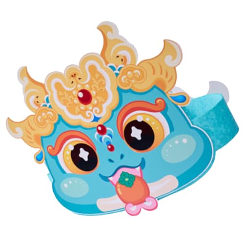 Snake Year New Kits Crowns Festive Decors and New Celebrations Children Stage Headwear Paper Handmade Snake Headpiece