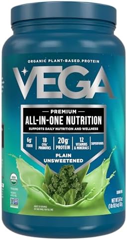 Vega All in One Nutrition Organic - 20g Plant-Based Pea Protein, ...