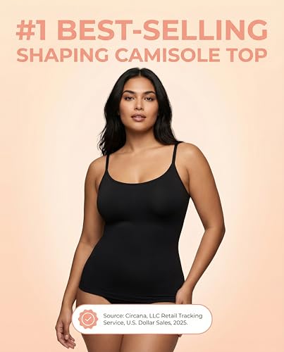 image for SHAPERMINT Womens Tops - Scoop Neck Cami Body Shaper for Women, Shapew