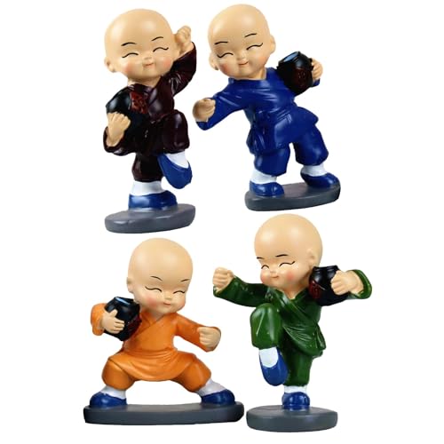 Ornamenti del automobilistico - Statua del Buddha di Little, Figura di monaci da tavola | Figure di Buddha da tavola, statue di di kungfu, artigianato in resina in miniatura