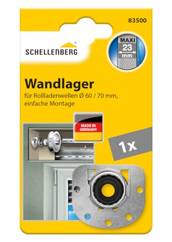 Schellenberg 83500 Wandlager Maxi für Achtkantwellen mit 60 bis 70 mm Durchmesser