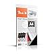 Peach PB100-17 Rückwände Deckblätter A4, 250 g/m², 25 Stück, hochglänzend, schwarz