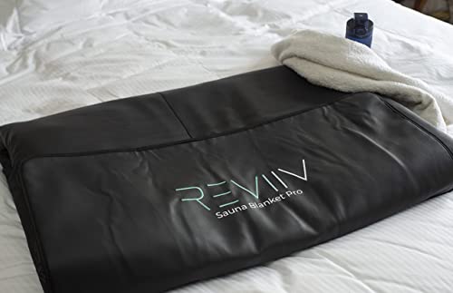 REVIIV Far Infrared Sauna Blanket - Portable Sauna For Home Detox | Home Sauna Thermal Heated Blanket Therapy | Portable Infrared Sauna UK | Steam Sauna Spa for Weight Loss | Calm Your Body And Mind