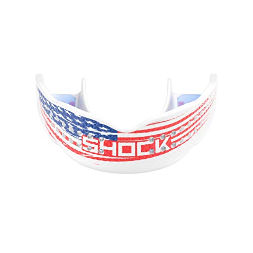 Up To 40% OFF Shock Doctor 94021520FLG Trash Talker White Trans Blue Trans Red US Flag OSFA-OSFA