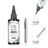Anergoo UV Resin Kit with Light - 100g UV Glue & Resin Glue for Jewelry Repair, Plastic Welding,Windshield Repair - Fast Curing in Seconds, Portable Design for Crafts, Glass, DIY Decor