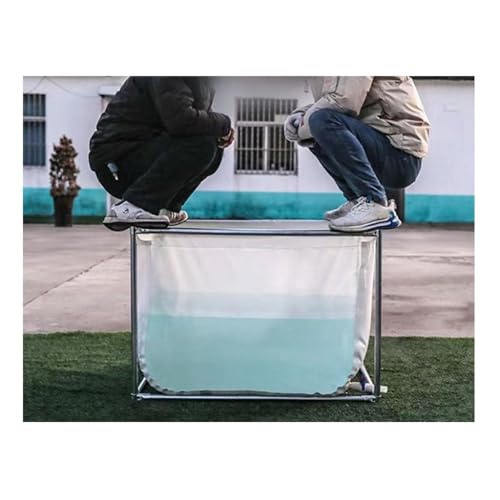 Estanque de peces resistente a la corrosión con protección solar de lona