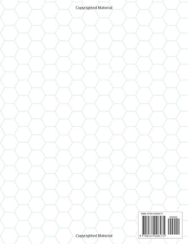 HEXANOTE Hexanote For Organic Chemistry: HEXANOTE, PERIODIC TABLE, Hexagonal graph paper notebook for organic chemistry structures: 120 pages ... Gift for Science Student, Men, Women & Kids. image 3