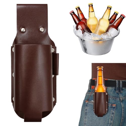 JJQHYC Porte-Bouteille de Bière Accessoires de Cowboy pour Homme, Ceinture Porte-Bouteilles pour Barbecue, Cadeau pour Les Amateurs de Bbière pour la Fête des Pères, Anniversaire, Noël