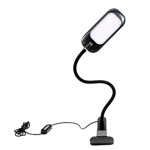 ubersweet Imported LED Clip Eye Protective Lamp Multifunctional Bedside Desk Book Reading Table Light for Office Stduy Room Bedroom_174910