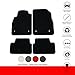 Floor Mats Compatible with 2008-2015 Chevrolet Cruze, 2016 Cruze Limited, Black Nylon Flooring Protection Interior Carpets by IKON MOTORSPORTS, 2009 2010 2011 2012 2013 2014 2015