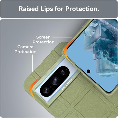 Image of amazon basics Shockproof Back Case Cover for Google Pixel 8 Pro 5G | 360 Degree Protection | Slim Protective Case | Anti-Scratch Tough TPU Case for Google Pixel 8 Pro 5G (Green)