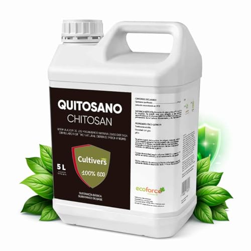 CULTIVERS Quitosano 5 L Activador de mecanismos de defensas de las plantas. Sustancia Básica Ecológico