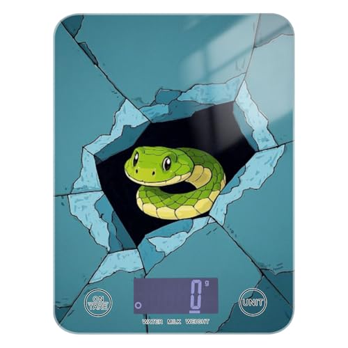 Divertida balanza digital de pared de serpiente