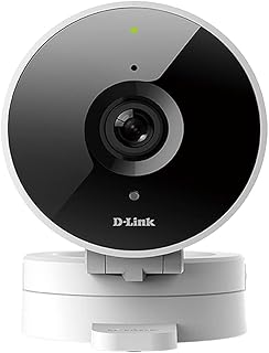 D-Link HD WiFi Indoor Security Camera, Cloud Recording, Motion Detection & Night Vision, Amazon Alexa (Echo Show/Echo Spot/Fire TV), Google Assistant (Chromecast) (DCS-8010LH-US) White/Black