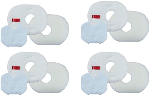 4 Sets Xffv300 Filter for Shark Rocket Foam & Felt Filter Hv300, Hv310 Series, Part # Xffv300 and 1080ftv320